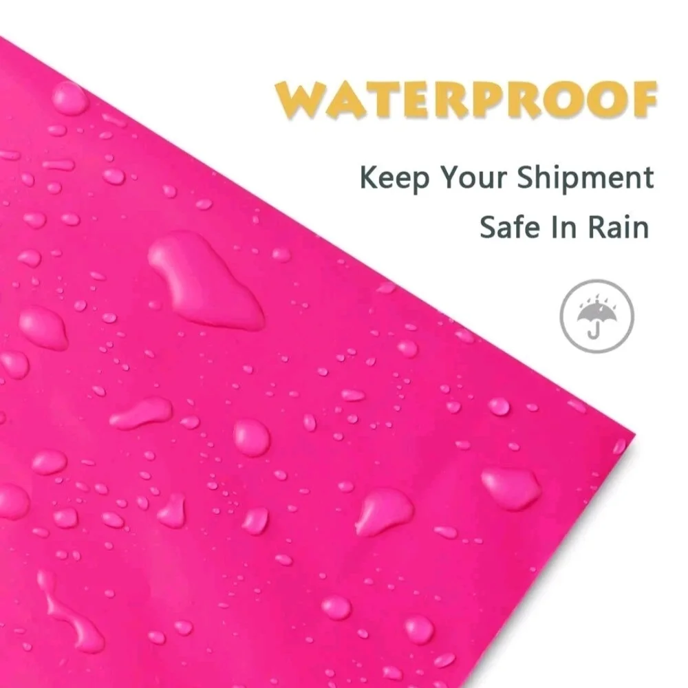 12 Hot Pink Poly Mailer Bags. 24x24